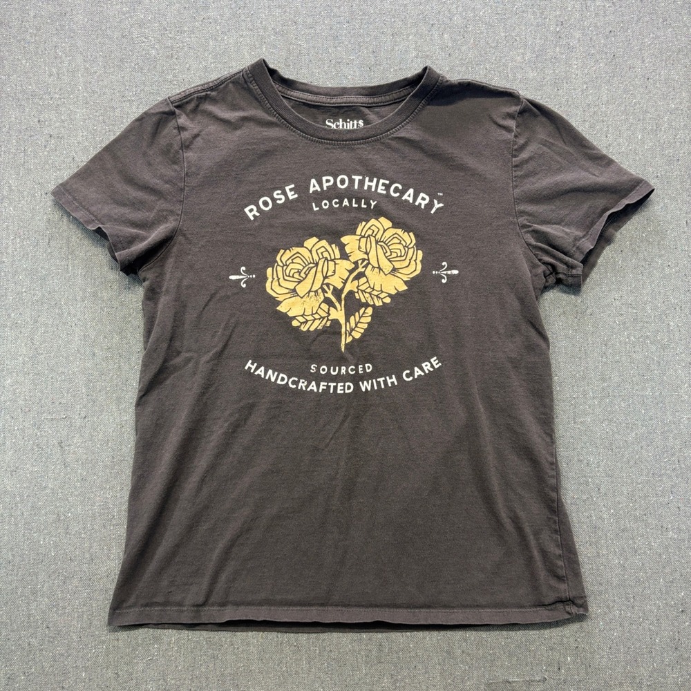 Schitts Creek Rose Apothecary Graphic T-Shirt Charcoal Gray Small